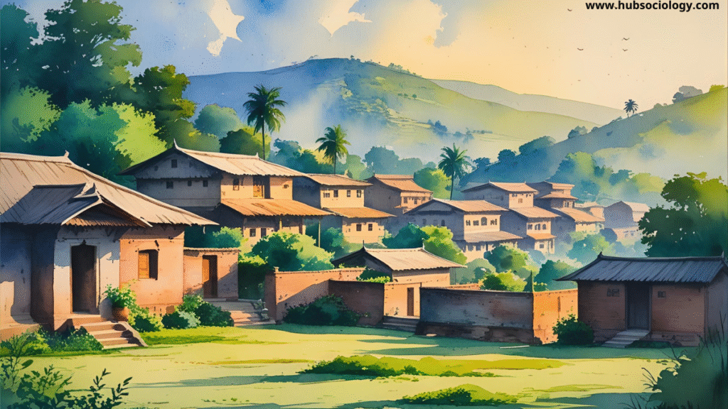 Relative Isolation vs. Social Integration – A Comparative Study of Indian Villages