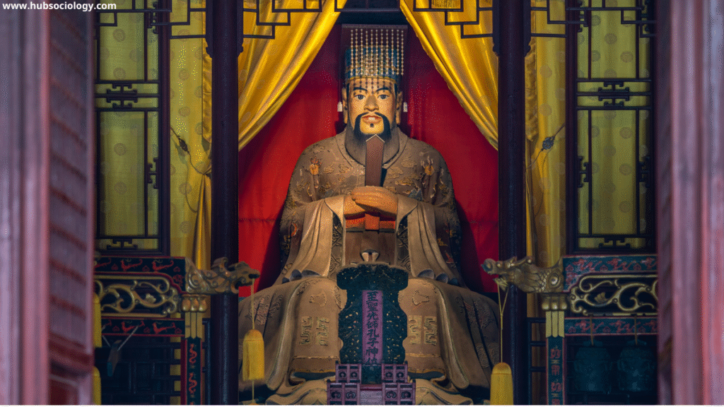 FAQs on The Role of Women in Confucian Cultures
1. What are Confucian cultures?

Confucian cultures refer to societies historically influenced by Confucian philosophy, mainly in East Asia, where social life is organized around family hierarchy, moral duty, harmony, and respect for authority.

2. How did Confucian cultures define women’s roles traditionally?

In Confucian cultures, women were primarily assigned domestic roles such as managing households, raising children, and supporting family harmony under patriarchal family structures.

3. Why is family central to women’s status in Confucian cultures?

In Confucian cultures, the family is the foundation of society, and women play a crucial role in maintaining moral values, lineage continuity, and social order through family life.

4. What is the sociological significance of women in Confucian cultures?

From a sociological perspective, women in Confucian cultures are key agents of socialization and social reproduction, transmitting values, norms, and discipline to future generations.

5. Did Confucian cultures allow women any form of power?

Yes, within Confucian cultures, women—especially mothers and elderly women—often exercised informal authority inside households despite limited formal power in public institutions.

6. How did Confucian cultures affect women’s education?

Traditionally, Confucian cultures limited women’s education to moral and domestic training, although elite women sometimes received literary education within private spheres.

7. Are Confucian cultures inherently anti-women?

Sociologists argue that Confucian cultures are not inherently anti-women but historically interpreted through patriarchal systems that favored male authority.

8. How did marriage shape women’s lives in Confucian cultures?

In Confucian cultures, marriage was a social institution focused on family alliance and lineage, where women were expected to prioritize family duty over individual choice.

9. What role did motherhood play in Confucian cultures?

Motherhood was highly valued in Confucian cultures, as women were responsible for moral upbringing and early education of children, especially sons.

10. How have modern changes affected women in Confucian cultures?

Modernization, education, and legal reforms have expanded opportunities for women in Confucian cultures, though traditional gender expectations still influence social life.

11. What challenges do women face today in Confucian cultures?

Women in Confucian cultures often experience a double burden—balancing professional careers with traditional expectations of caregiving and family responsibility.

12. How do feminist scholars view Confucian cultures?

Feminist critiques highlight gender inequality in Confucian cultures, while some scholars advocate reinterpretation of Confucian values to support gender equality.

13. How do Confucian cultures differ from Western gender systems?

Unlike Western individualism, Confucian cultures emphasize relational identity, where women’s roles are defined within family and community networks.

14. Can Confucian values support gender equality?

Many scholars believe Confucian cultures can support gender equality by reinterpreting values such as reciprocity, care, and mutual responsibility.

15. Why is studying women in Confucian cultures important for sociology?

The Role of Women in Confucian Cultures: A Sociological Perspective