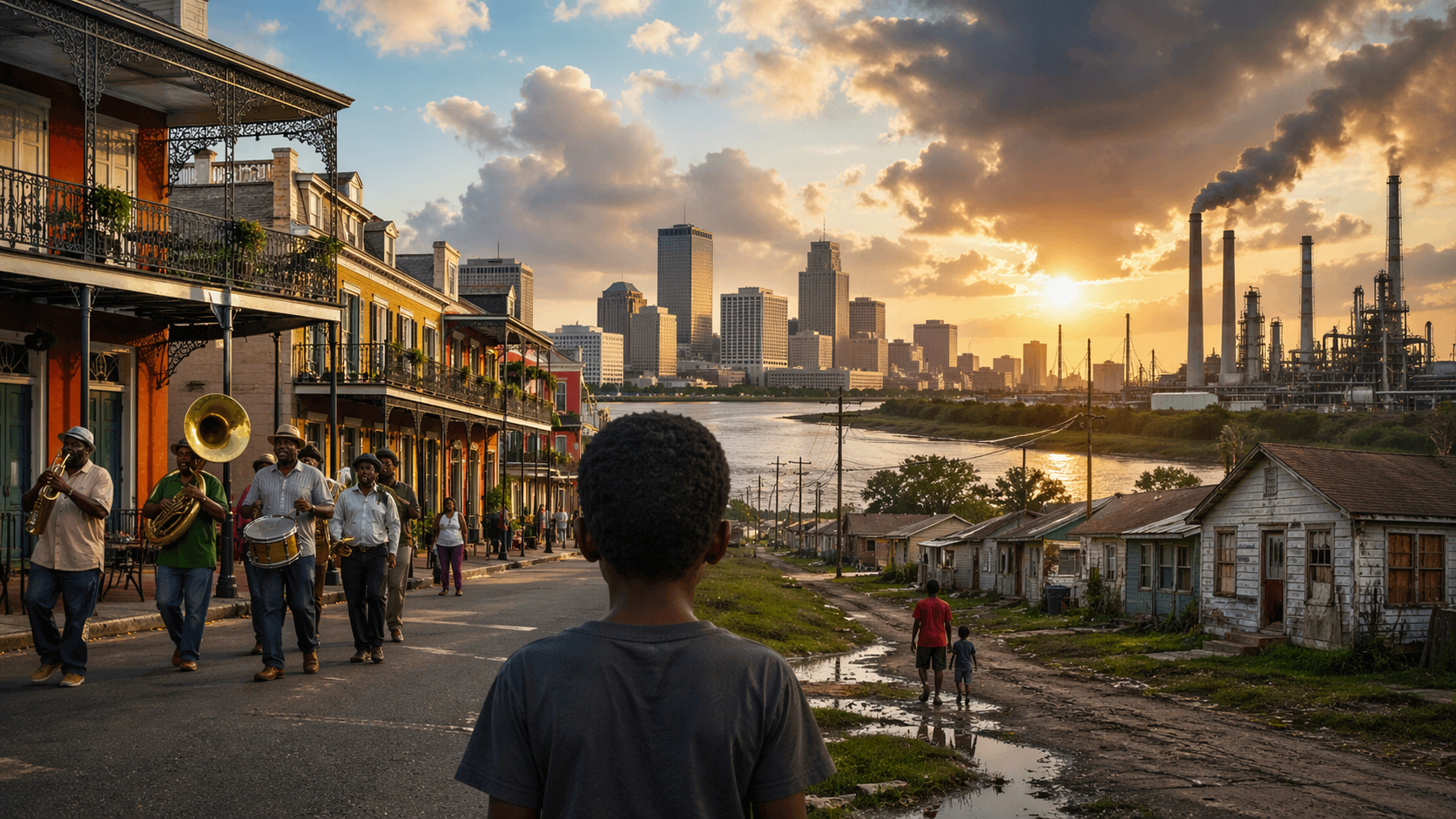 Explore Inequality in Louisiana through a sociological lens, analyzing race, culture, economic disparity, education gaps, and environmental injustice in the state.