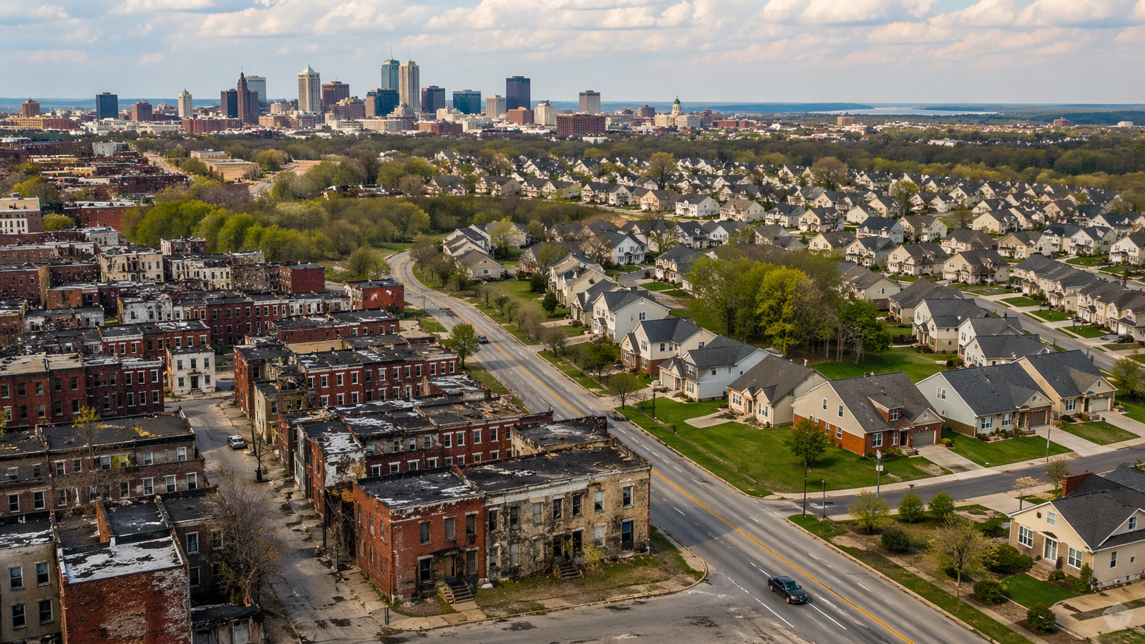 Explore suburban growth in Maryland and its sociological impact on urban inequality, housing, poverty, and regional development patterns.