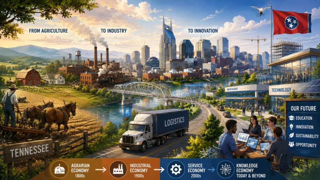 Explore the sociological aspects of Social Change in Tennessee, including urban growth, migration, cultural diversity, economic transformation, inequality, and modernization in Tennessee cities.