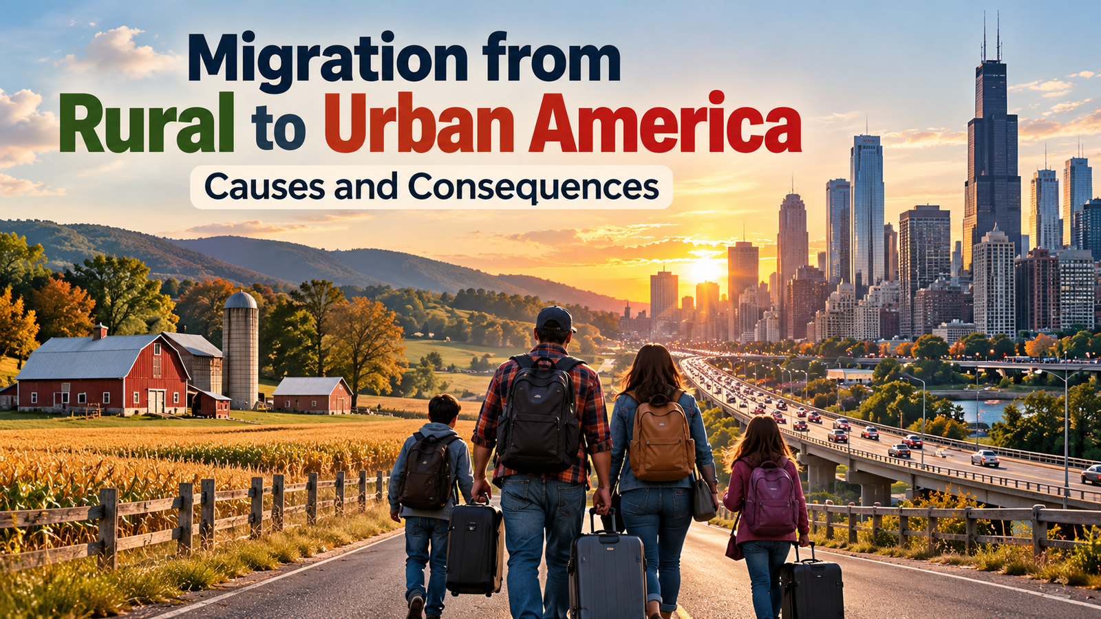 Migration from Rural to Urban America: Causes and Consequences